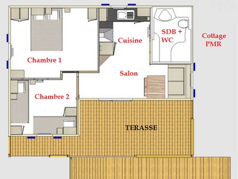 CHALET 7 personnes - Origan (accessible PMR)