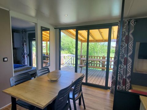 MOBILHOME 6 personnes - COTTAGE PREMIUM EN BORD D'ETANG