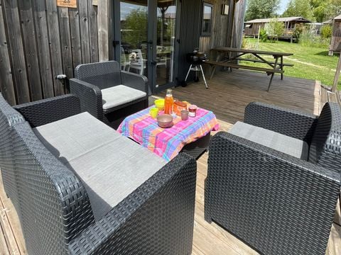 MOBILHOME 6 personnes - COTTAGE PREMIUM EN BORD D'ETANG