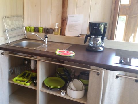 Tente en toile et en bois 5 personnes - LODGE BALI CONFORT +