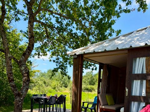 Tente en toile et en bois 5 personnes - LODGE BALI CONFORT +