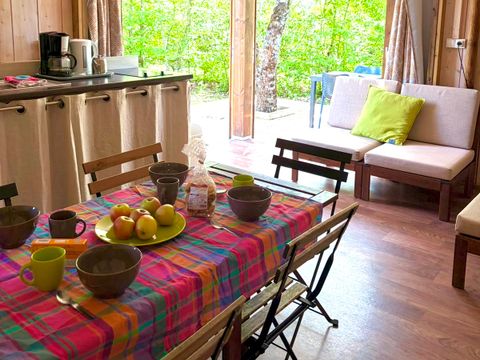 Tente en toile et en bois 5 personnes - LODGE BALI CONFORT +