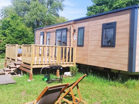 MOBILHOME 6 personnes - Cottage Privilège 40m2 (3 chambres, 2 sdb) +climatisation + terrasse