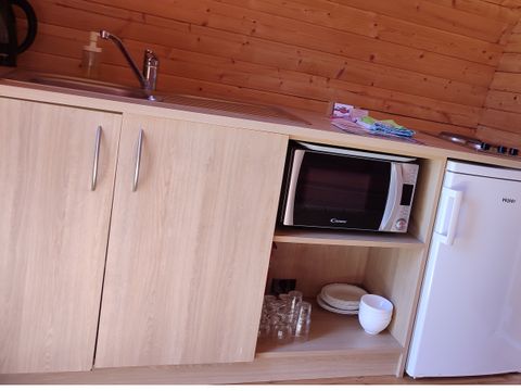 Unique 3 personnes - Tonneau Lodge Confort 11m² (1 chambre)