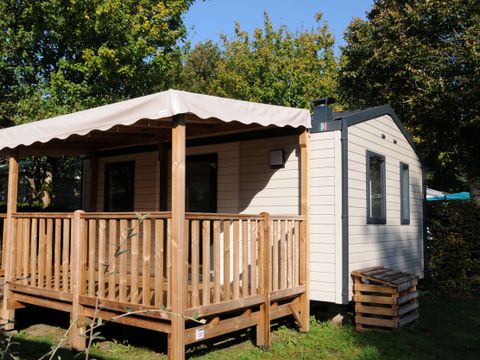 Mobilhome 2 personnes - Pénestin - CONFORT 16m² - 1chambre - Terrasse couverte - TV