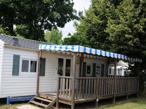 Mobilhome 5 personnes - Berric - STANDARD 27m² - 2 chambres - Terrasse couverte - TV