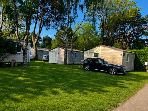 BUNGALOW TOILÉ 5 personnes - MINI 21-2 (Tithome)  >10ans - SANS SANITAIRE - maxi 4 adultes (lits superposés) - 2 chambres, environ 21m²