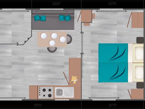 MOBILHOME 4 personnes - PMR PREMIUM