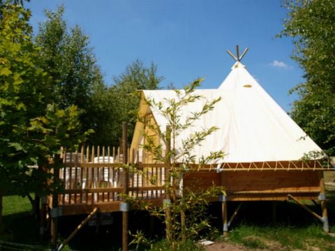 TENTE TOILE ET BOIS 4 personnes - Tipi confort