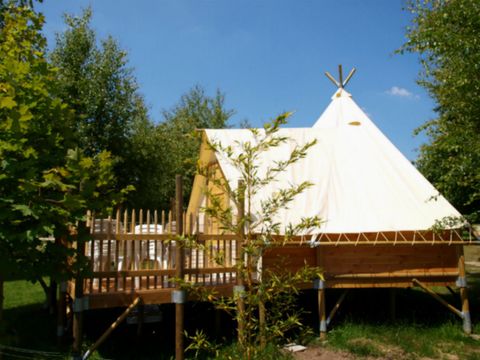 TENTE TOILE ET BOIS 4 personnes - Tipi confort