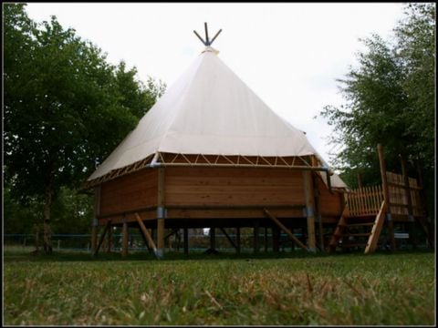 TENTE TOILE ET BOIS 4 personnes - Tipi confort