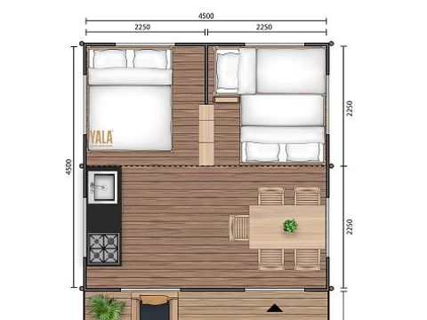 TENTE 5 personnes - Lodge Camelia