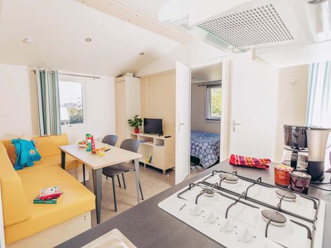 MOBILHOME 4 personnes - Mobil-home Confort BAHIA 27m² - 2 chambres + terrasse semi-couverte
