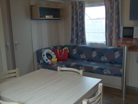 MOBILHOME 6 personnes - Mobil-home Confort TITANIA 30m² - 3 chambres + terrasse semi-couverte 15m²