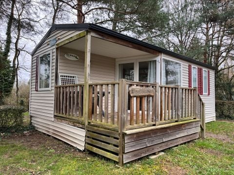 Mobilhome 4 personnes - Standard 25m² 2 chambres + Terrasse + TV + Climatisation