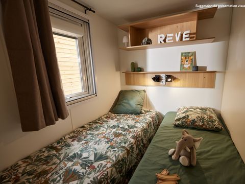 Mobilhome 4 personnes - NEW - Homeflower Premium Vue Loire 29m² 2 chambres + TV + LV + Plancha