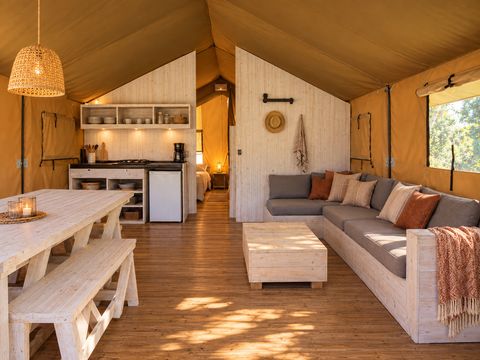 Tente 6 personnes - Lodge safari wood 3 chambres