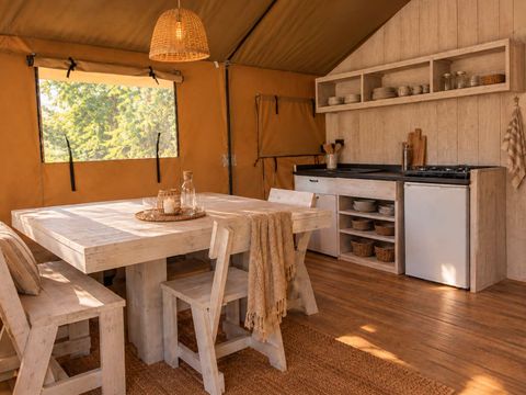 Tente 6 personnes - Lodge safari wood 3 chambres