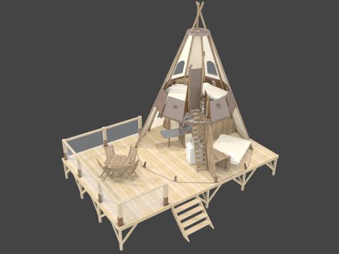 Tente 4 personnes - TIPI home 2 chambres 4 personnes