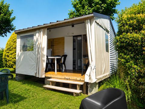 TENTE TOILE ET BOIS 4 personnes - LODGE (sans sanitaires)