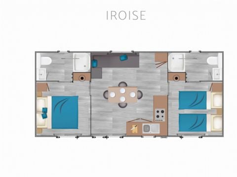 MOBILHOME 6 personnes - Premium Iroise 4/6 Pers 2Ch 2 Sde 32m2