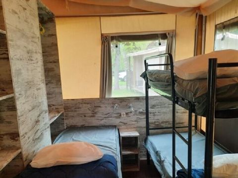 Tente en toile et en bois 5 personnes - CRIPPA 2Ch 5pers