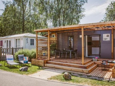 MOBILHOME 6 personnes - Sunêlia Luxe Taos 3 chambres / 2 salles de bain 40m² - TV - LV - Terrasse couverte - Linge fourni