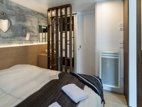 MOBILHOME 6 personnes - Sunêlia Luxe Taos 3 chambres / 2 salles de bain 40m² - TV - LV - Terrasse couverte - Linge fourni