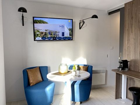 MOBILHOME 2 personnes - Sunêlia Luxe Taos 1 chambre 27m² - TV - Terrasse couverte - Linge fourni