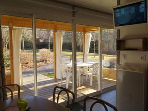 MOBILHOME 4 personnes - Sunêlia Luxe Fabre 2 chambres 34m² - TV - LV - Terrasse couverte - linge fourni