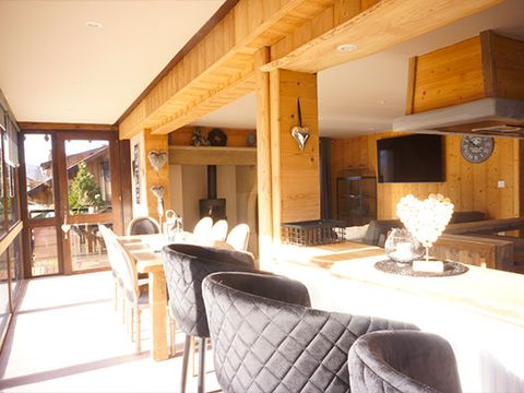 CHALET 6 personnes - Chalet de Charlène 3 chambres 120m² - TV - LV - Sauna Privatif - Terrasse couverte - Linge fourni