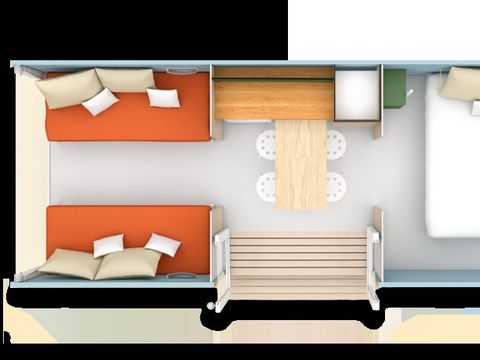 BUNGALOW TOILÉ 4 personnes - Coco Sweet 2 chambres
