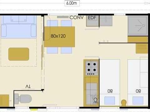 MOBILHOME 4 personnes - Ridorev Bikini