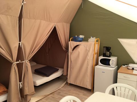 Tente en toile et en bois 5 personnes - Lodge