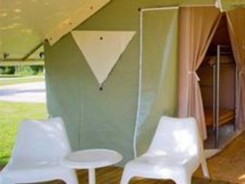 Tente en toile et en bois 5 personnes - Lodge