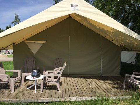 Tente en toile et en bois 5 personnes - Lodge