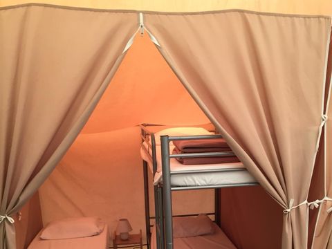 Tente en toile et en bois 5 personnes - Lodge