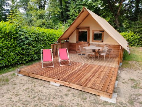 Tente en toile et en bois 4 personnes - Lodge Toilé - LE - CHÊNE
