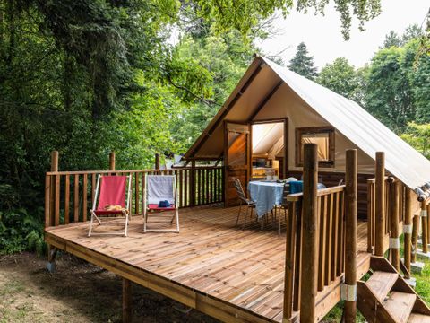 Tente en toile et en bois 4 personnes - Lodge Toilé - LE - CHÊNE