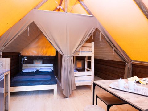 Tente en toile et en bois 4 personnes - Lodge Toilé - LE - CHÊNE