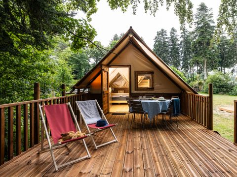 Tente en toile et en bois 4 personnes - Lodge Toilé - LE - CHÊNE