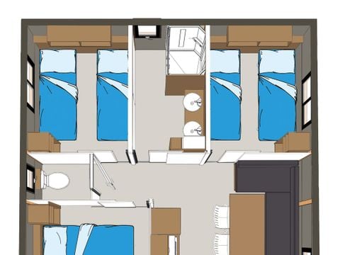 CHALET 6 personnes - Confort Plus ROUTE 66