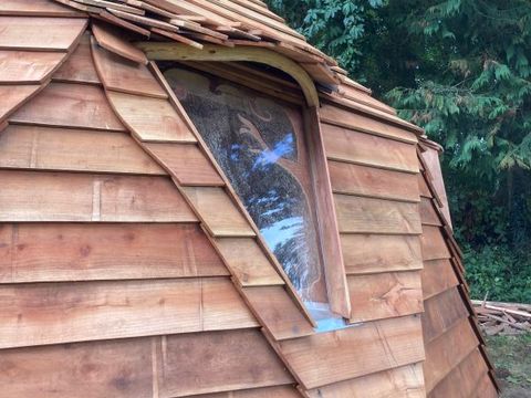 HÉBERGEMENT INSOLITE 4 personnes - L'ALCHIMISTE géodésique confortable en bois 38m2 - 4 personnes