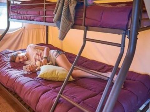 TENTE TOILE ET BOIS 5 personnes - Lodge Vintage sans sanitaire