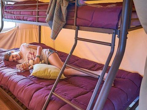 TENTE TOILE ET BOIS 5 personnes - Lodge Vintage sans sanitaire