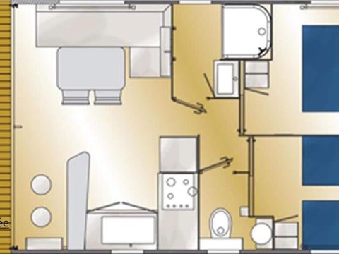 MOBILHOME 4 personnes - 4 pers 23m²