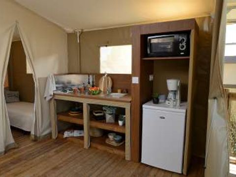 Tente en toile et en bois 5 personnes - Tente Safari