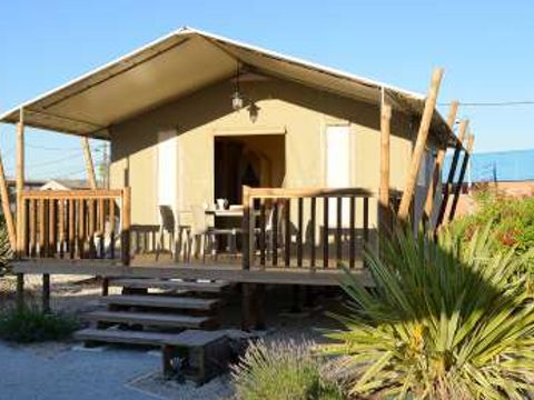 Tente en toile et en bois 5 personnes - Tente Safari