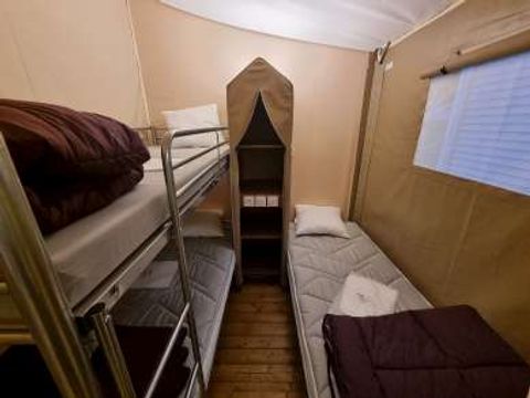 Tente en toile et en bois 5 personnes - Tente Safari