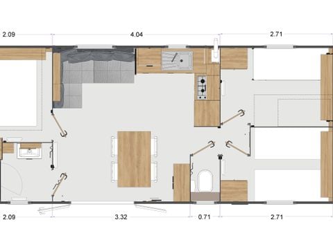 MOBILHOME 6 personnes - Rapidhome 3 chambres - AD 93 - n°107